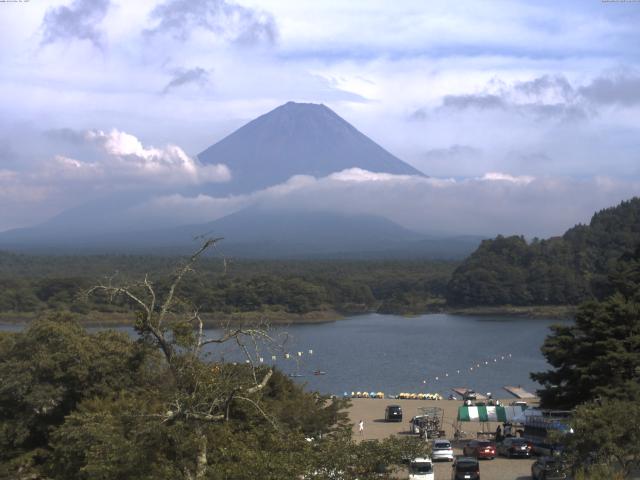 精進湖からの富士山