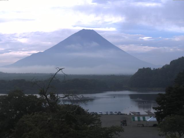 精進湖からの富士山