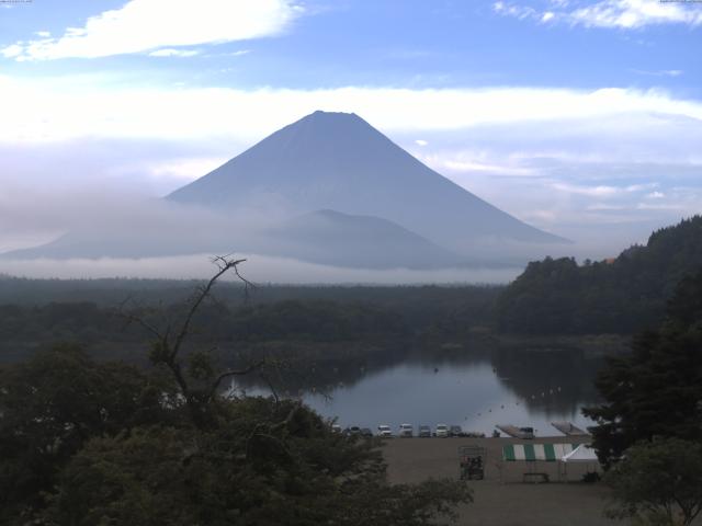 精進湖からの富士山