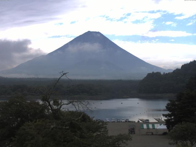 精進湖からの富士山