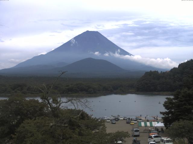 精進湖からの富士山