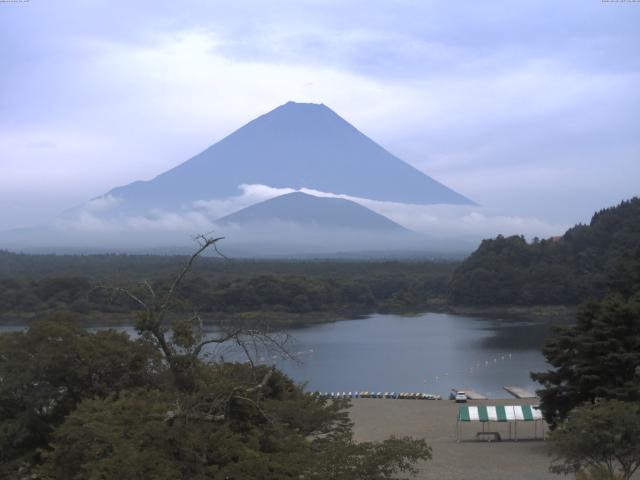 精進湖からの富士山