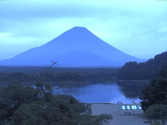 精進湖からの富士山