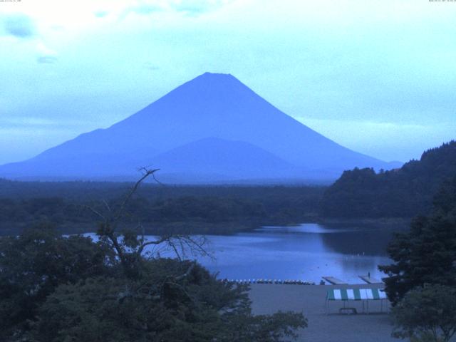 精進湖からの富士山