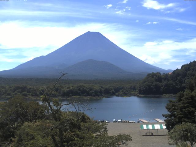 精進湖からの富士山