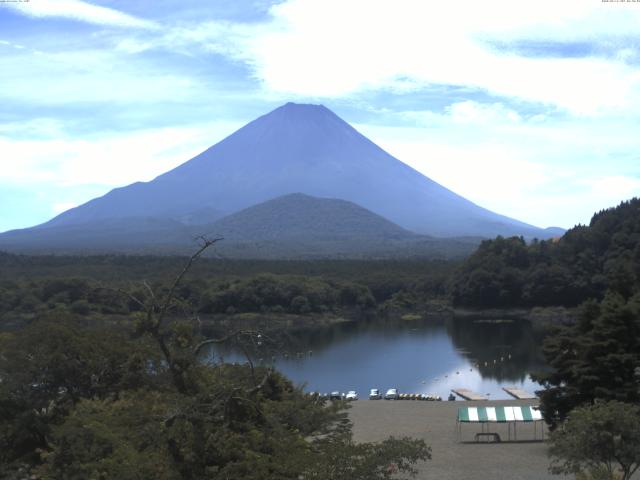 精進湖からの富士山