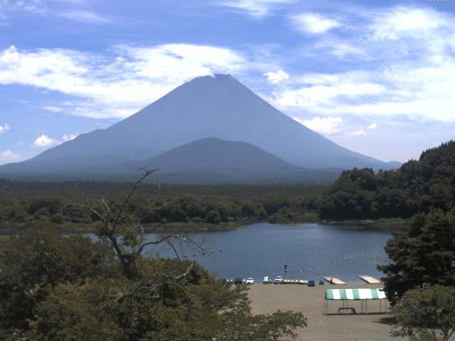 精進湖からの富士山