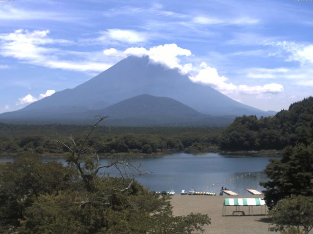 精進湖からの富士山