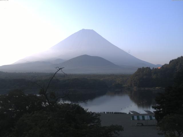 精進湖からの富士山
