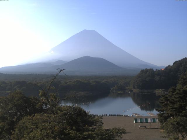 精進湖からの富士山