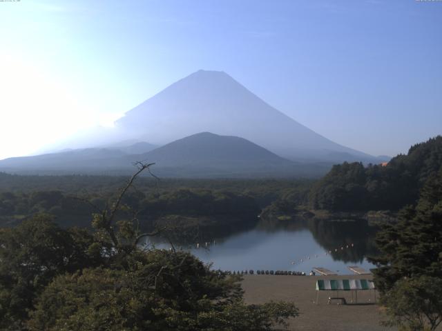 精進湖からの富士山