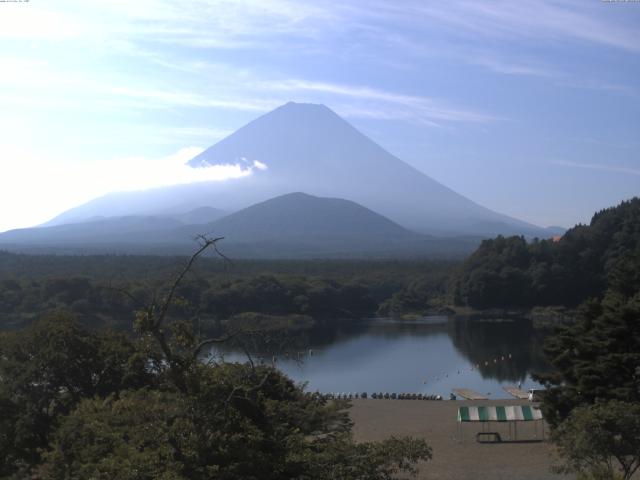 精進湖からの富士山