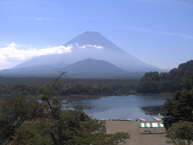 精進湖からの富士山