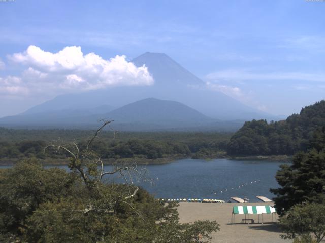 精進湖からの富士山