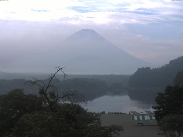 精進湖からの富士山