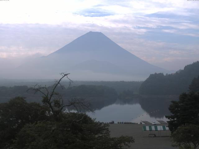 精進湖からの富士山