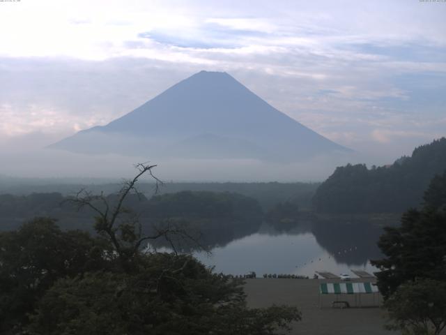 精進湖からの富士山