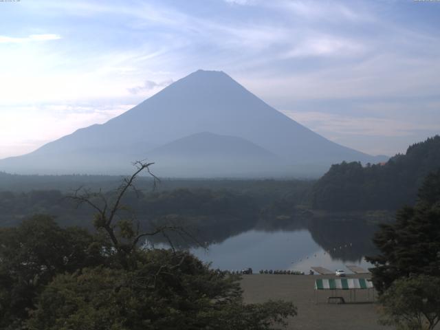 精進湖からの富士山