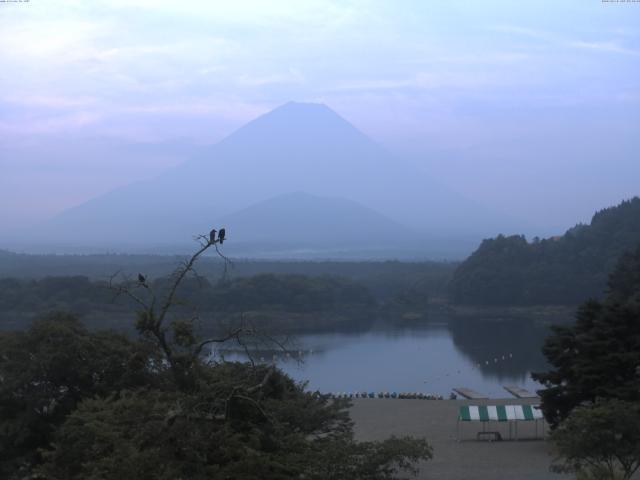 精進湖からの富士山