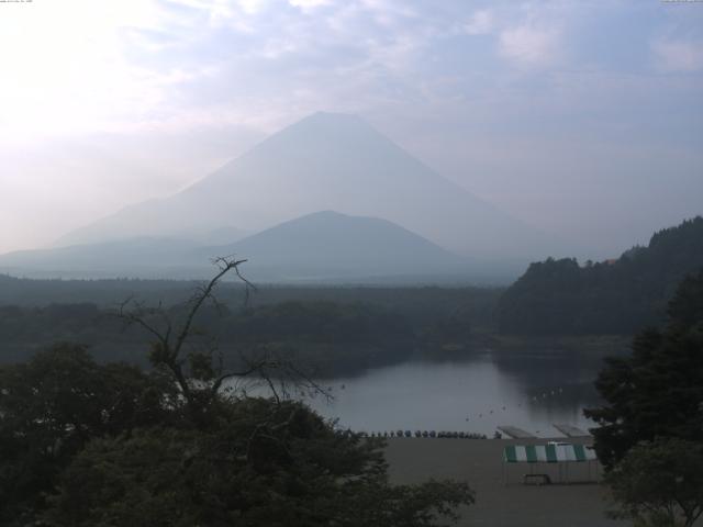 精進湖からの富士山