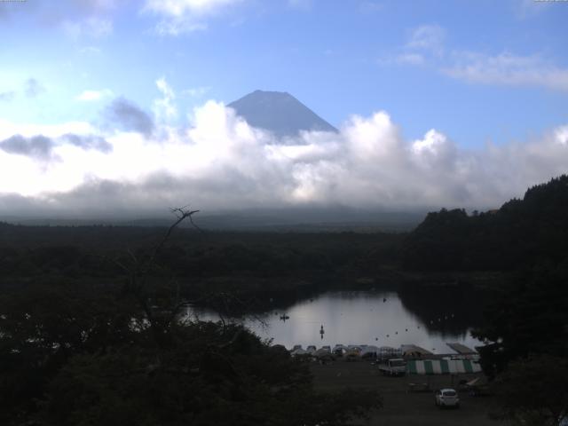 精進湖からの富士山