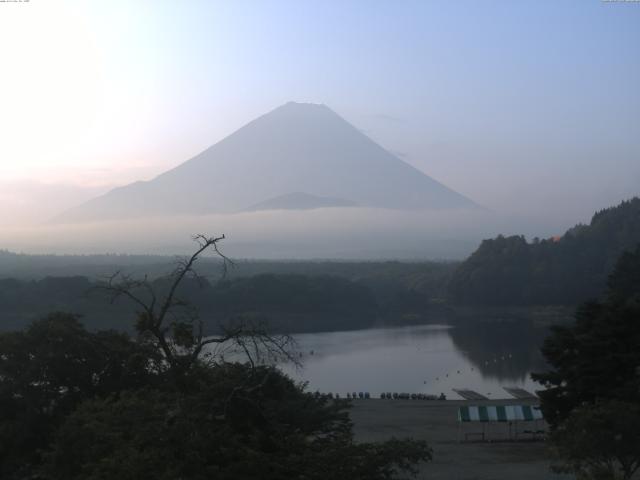 精進湖からの富士山