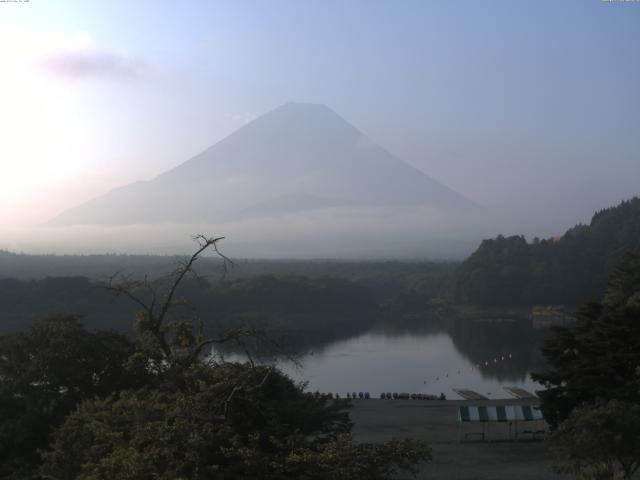 精進湖からの富士山