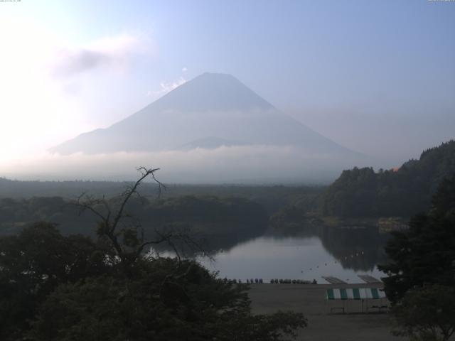 精進湖からの富士山