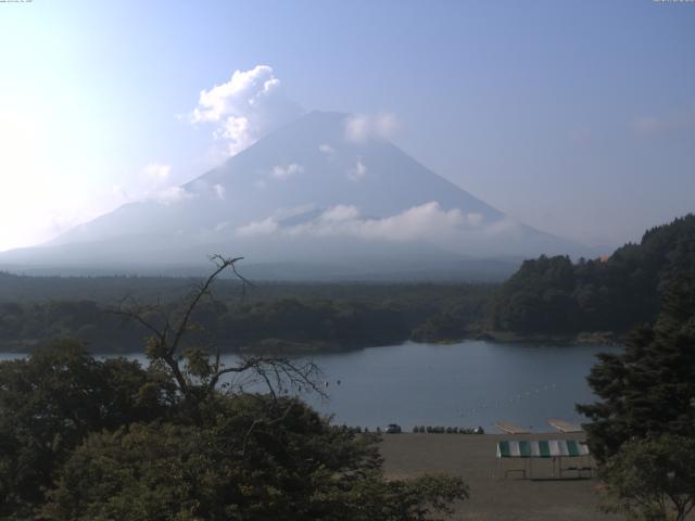 精進湖からの富士山