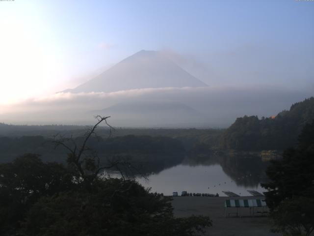 精進湖からの富士山