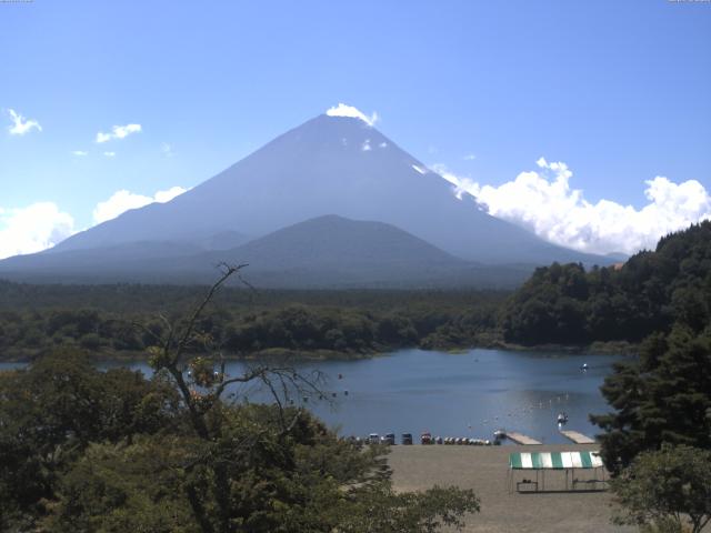 精進湖からの富士山