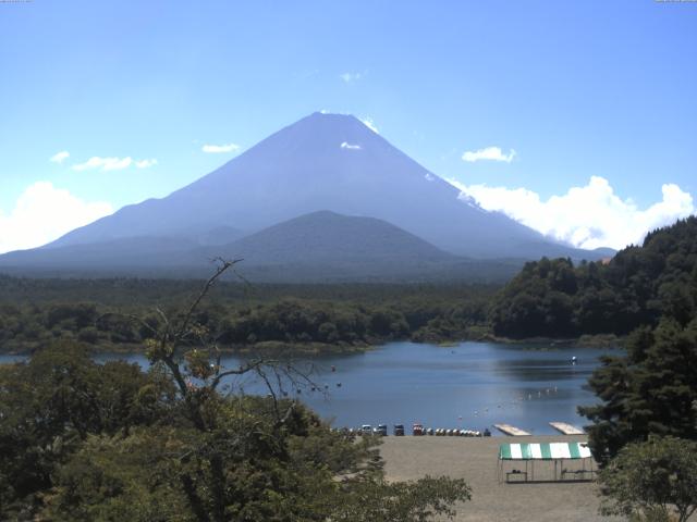 精進湖からの富士山