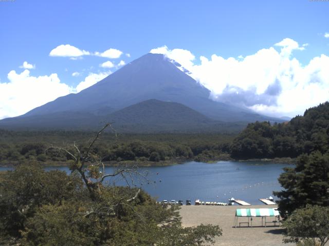 精進湖からの富士山