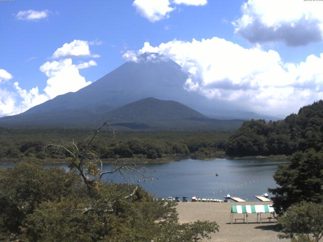 精進湖からの富士山