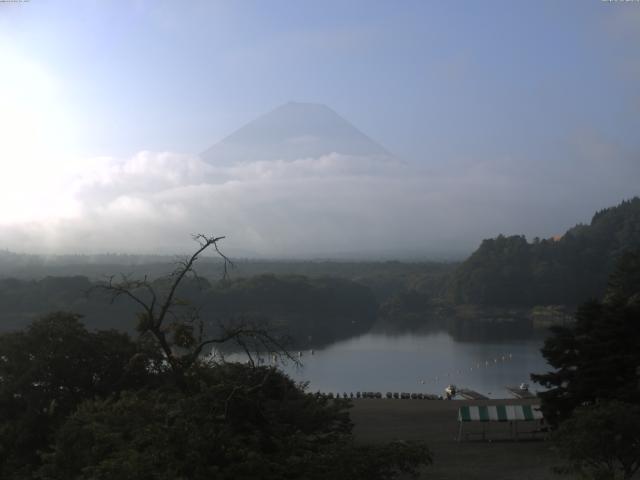 精進湖からの富士山