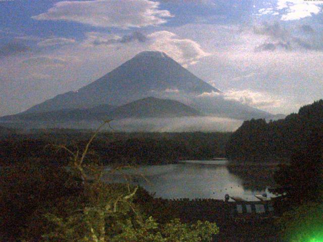 精進湖からの富士山