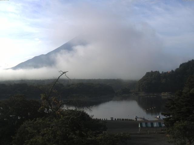 精進湖からの富士山