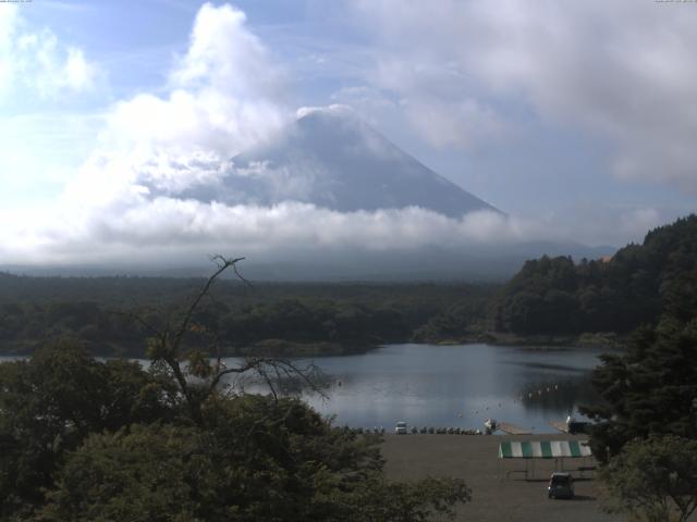 精進湖からの富士山