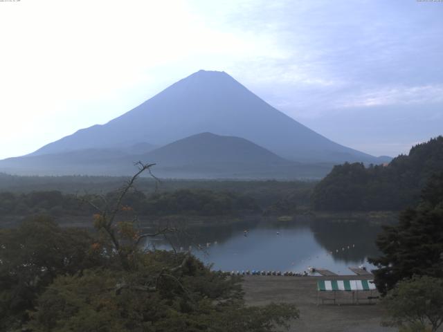 精進湖からの富士山