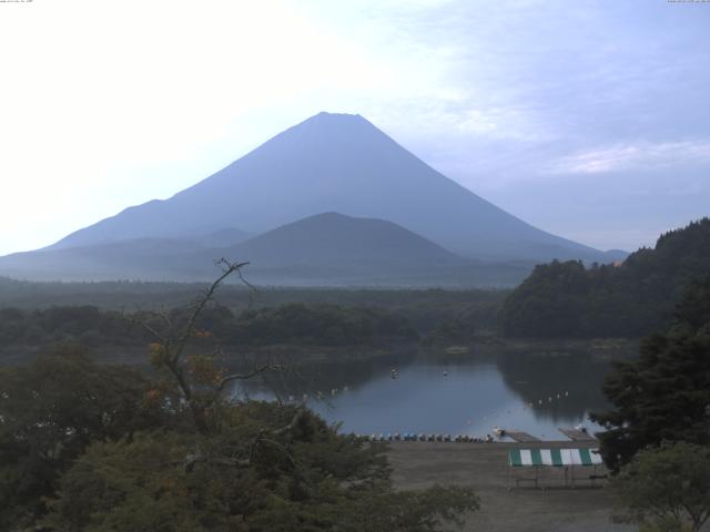 精進湖からの富士山
