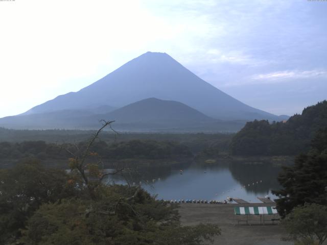 精進湖からの富士山