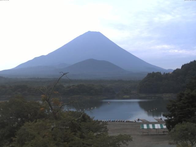 精進湖からの富士山