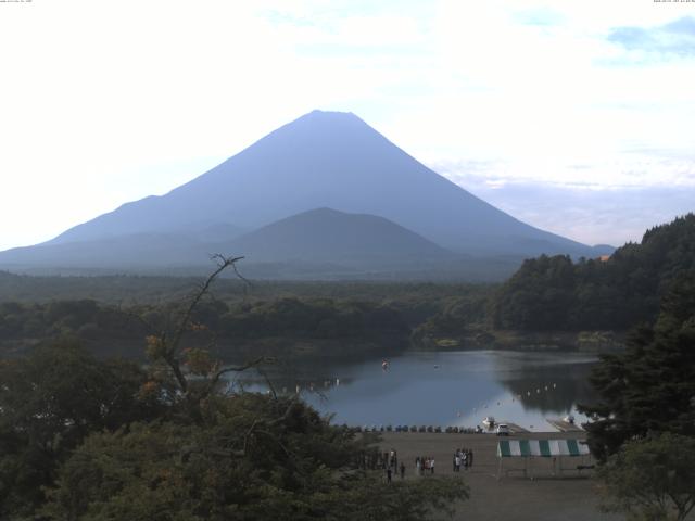 精進湖からの富士山