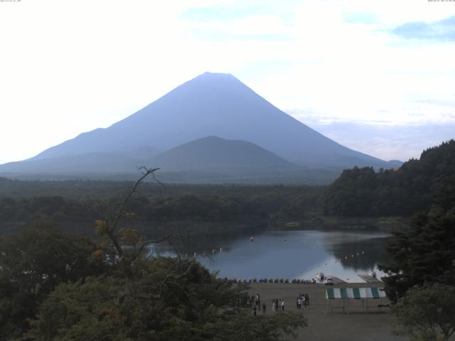 精進湖からの富士山