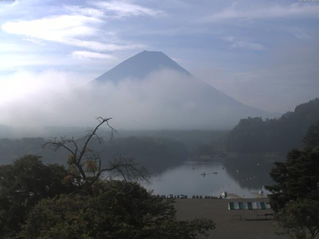 精進湖からの富士山
