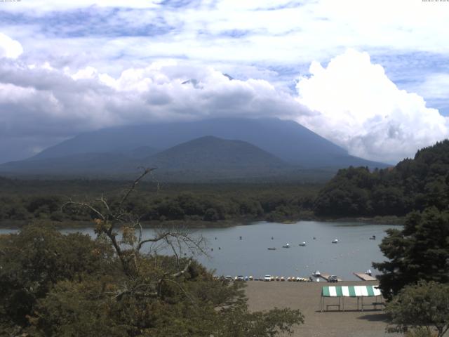 精進湖からの富士山