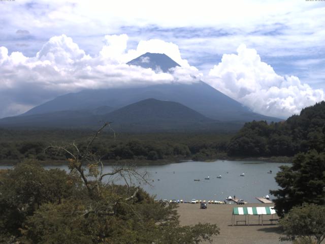 精進湖からの富士山