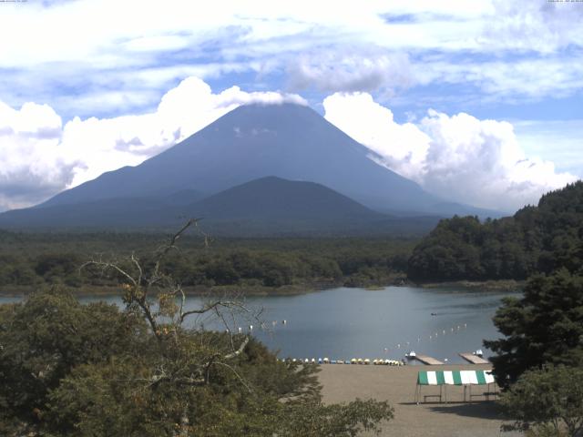 精進湖からの富士山
