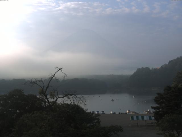 精進湖からの富士山