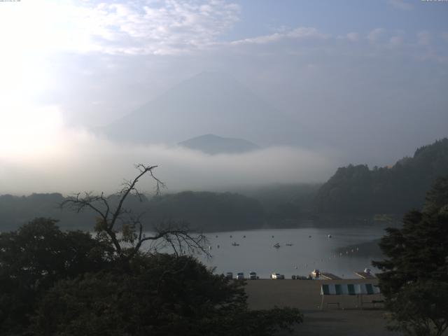 精進湖からの富士山